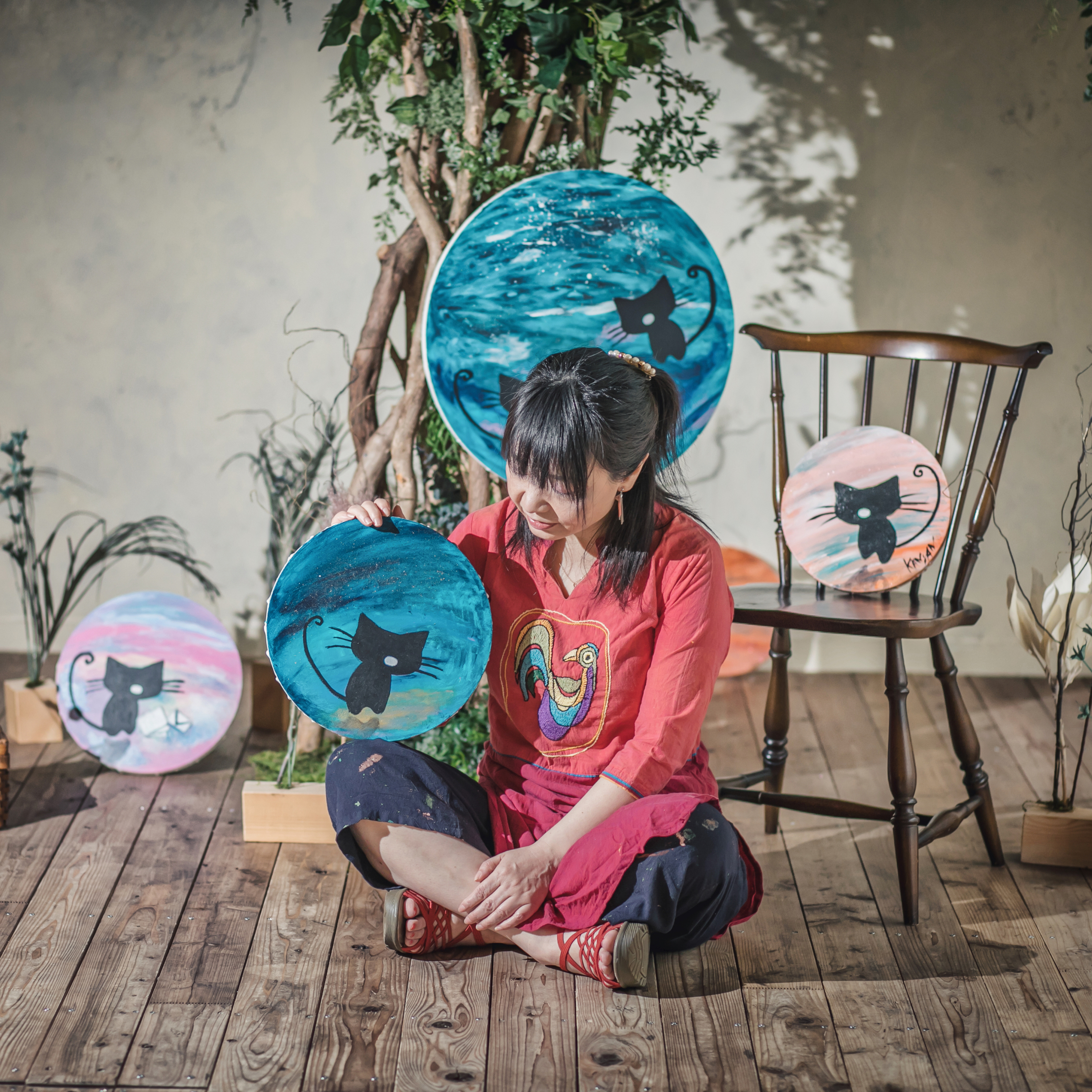 黒猫絵師デザイナー<br>かにゃんクリエイト | 日本橋Art.jp | 現代