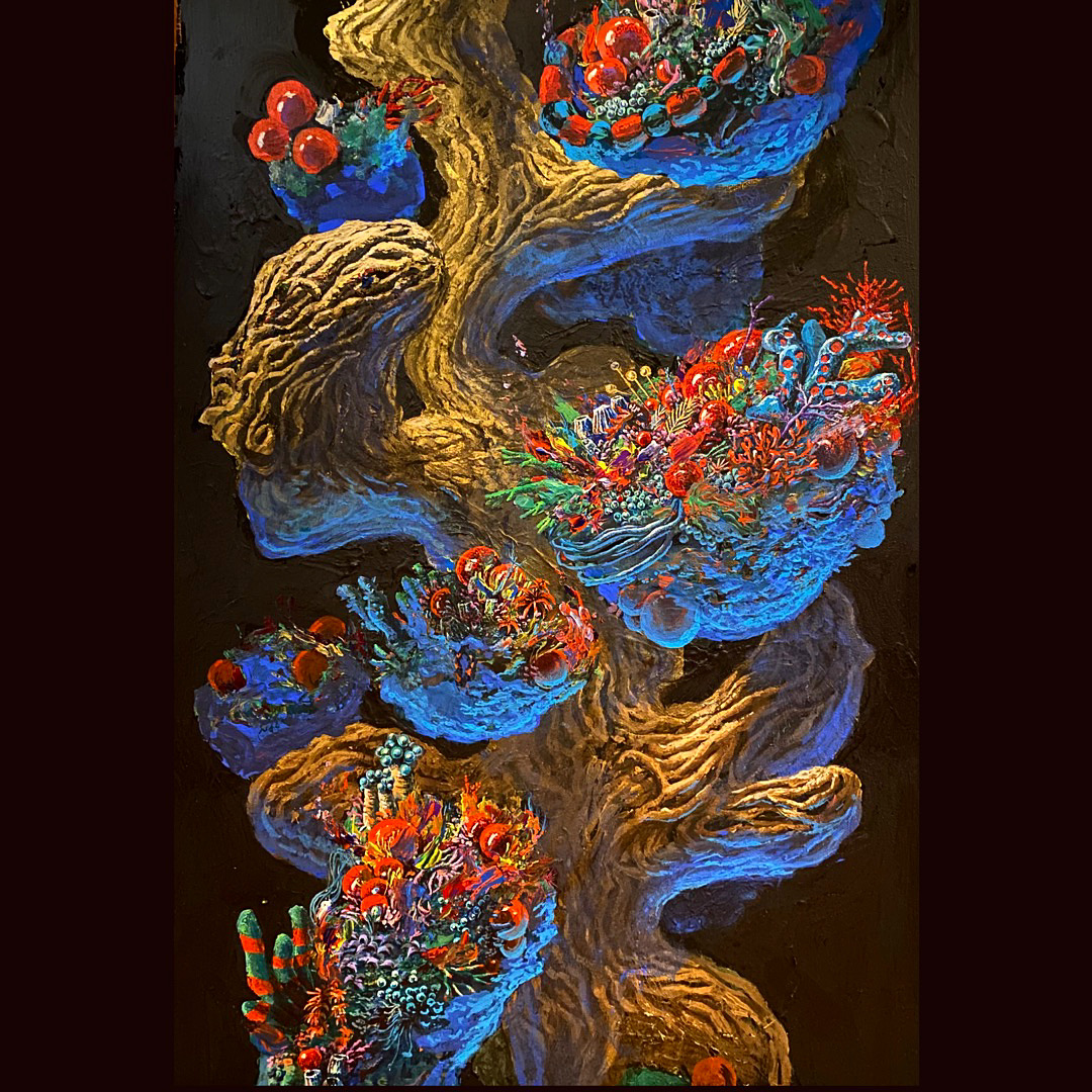 絵画　アート　個性 青枢メンバー、岩崎裕也の個展です。 「善と陽」 2025年3月1日